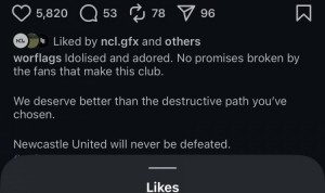 开云登录-众叛亲离？纽卡队友乔林顿点赞球迷组织批评伊萨克的帖子